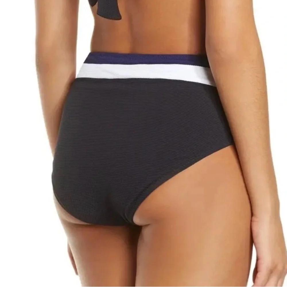 Tommy Bahama Island Cays Colorblock Reversible Hi Waist Bikini Bottom